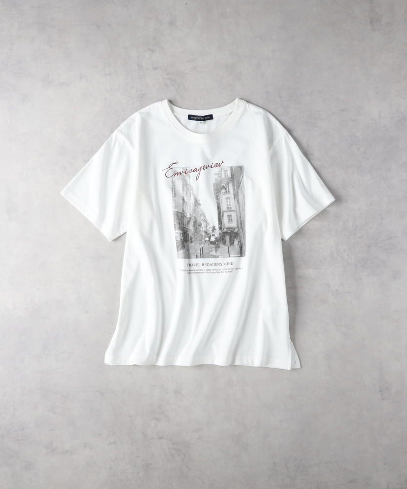 フォトグラフィックTシャツ(M オフシロ＊01): トップス｜Right-on公式
