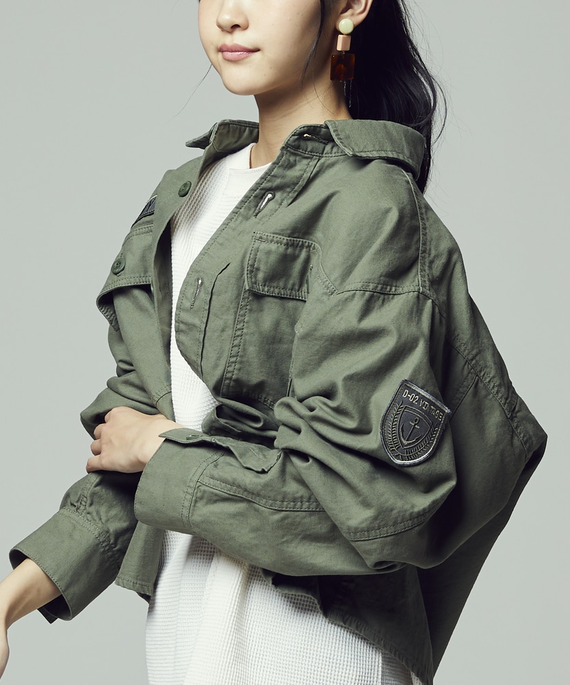 ミリタリーワッペンジャケット ウィメンズ(M キナリ): ジャケット