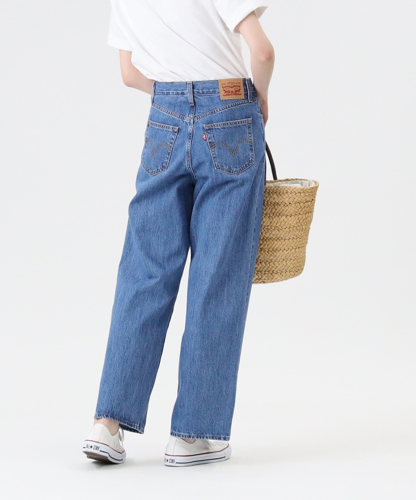 ハイウエストストレートデニムパンツ【自宅で試着、返品送料無料】(24