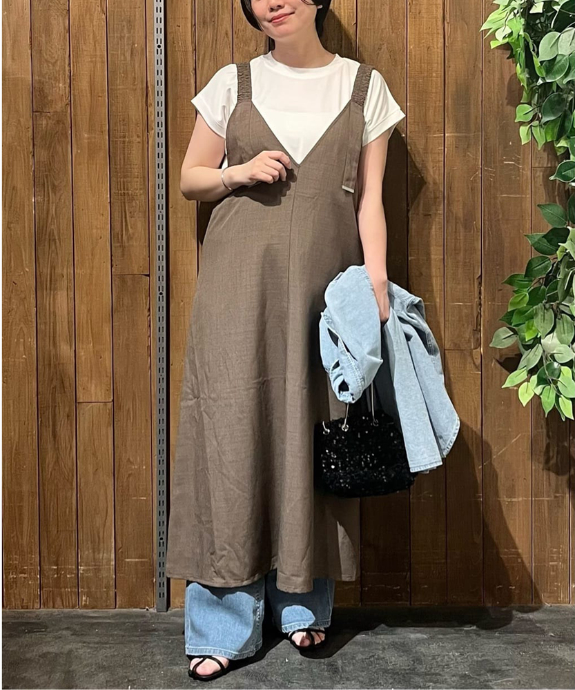 2WAY ジャンスカ(M ブラウン): オールインワン/サロペット｜Right-on