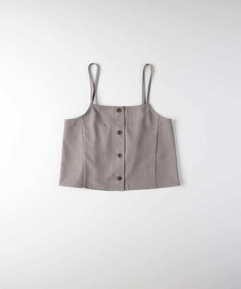 すっきり見え】ウール調キャミビスチェ /セットアップ対応(トレンド