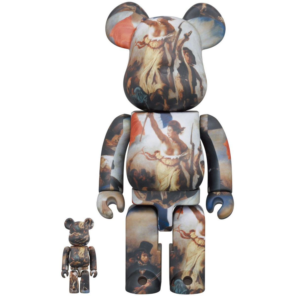 400% & 100% Bearbrick set - Eugène Delacroix (Liberty Leading the