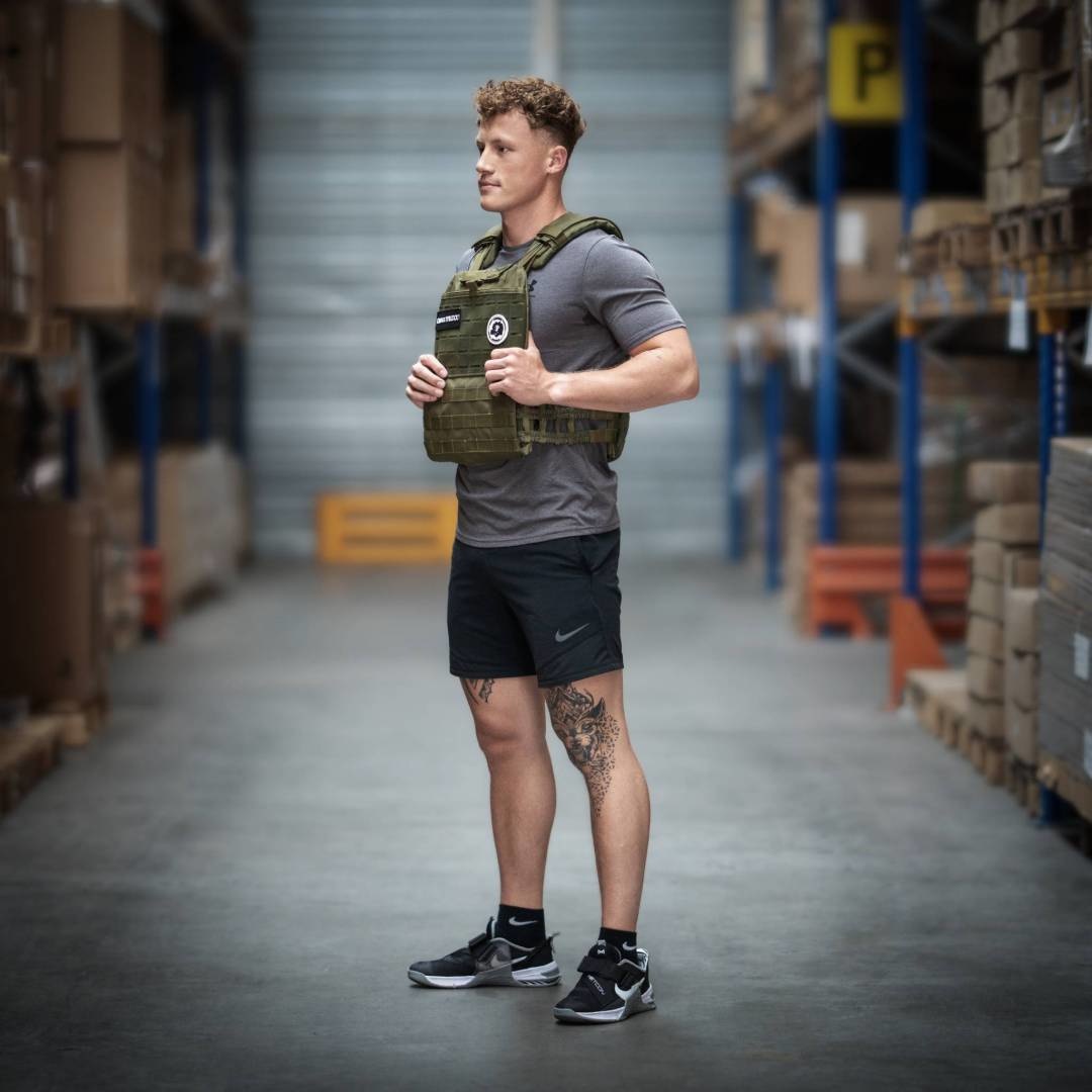 LMX1901.G Crossmaxx® Tactical vest - green - Lifemaxx