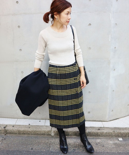 IENA（イエナ）の「《予約》Wフェイスリバーシブル ミッドカーフ