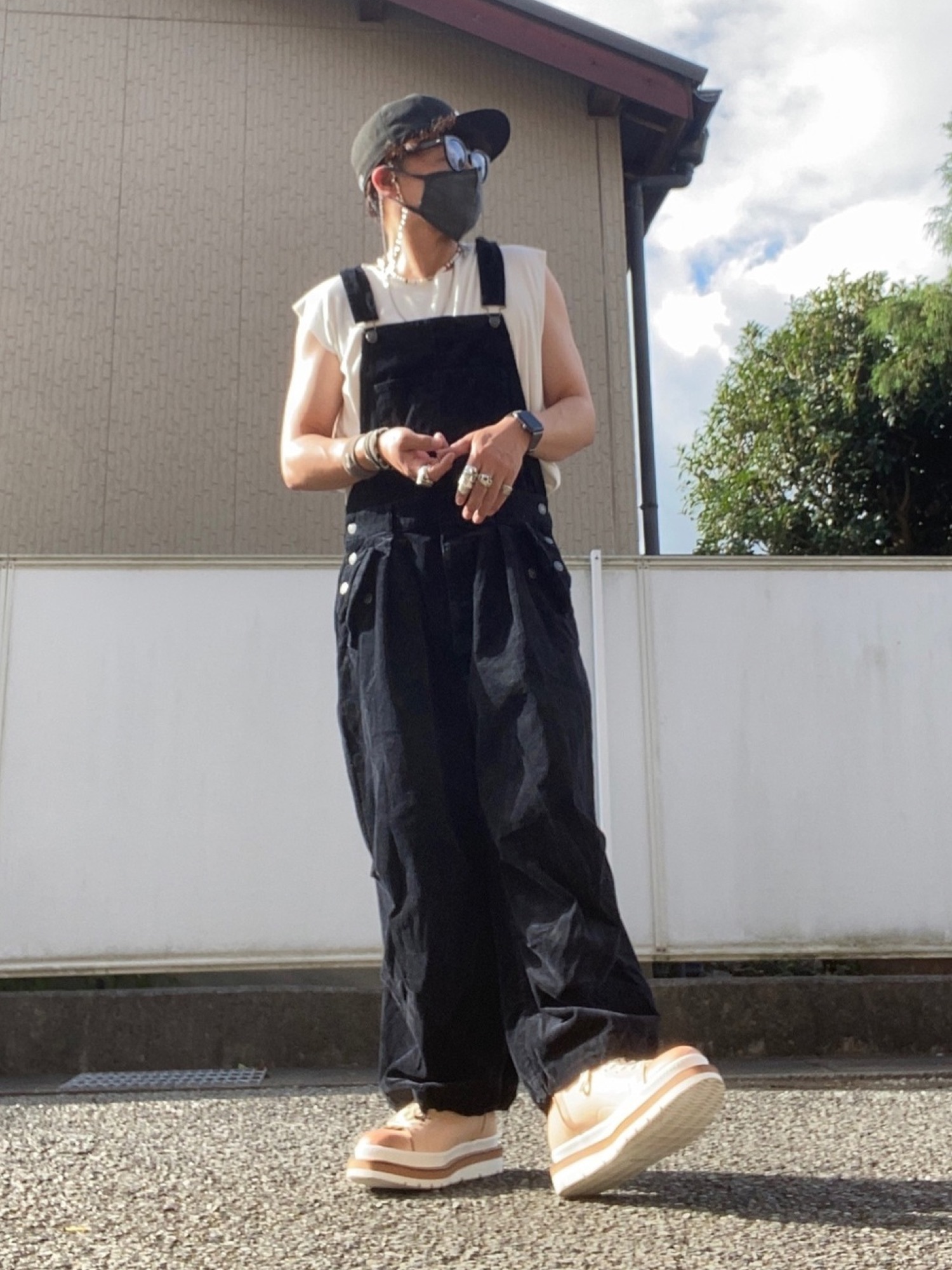 glamb（グラム）の「Corduroy big overall / コーデュロイビッグ