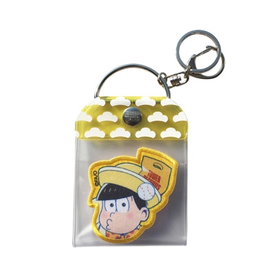 おそ松さん × TOWER RECORDS 缶バッジキーホルダー(ワッペン付き)十四