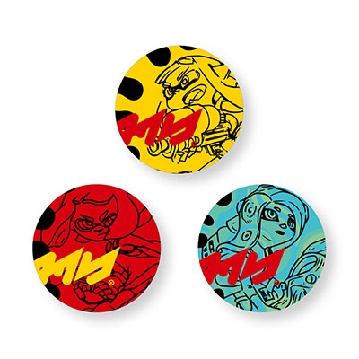 スプラトゥーン × TOWER RECORDS 缶バッジ3個セット A