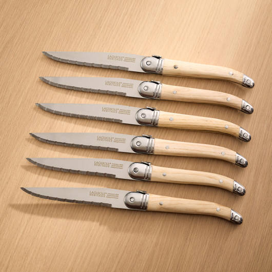 Set of 6 Laguiole Heritage Steak Knives Laguiole