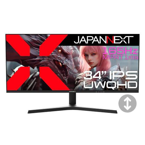 JAPANNEXT ジャパンネクスト JN-IPS34G165UQ-HS 34インチ UWQHD