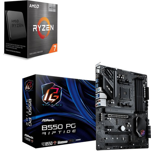 セット商品（AMD + ASRock） AMD Ryzen 7 5800X3D + ASRock B550 PG