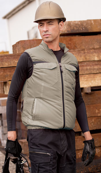 春夏用]空調服® サイドファンベストセット(A5-XE98011SET) | 株式会社