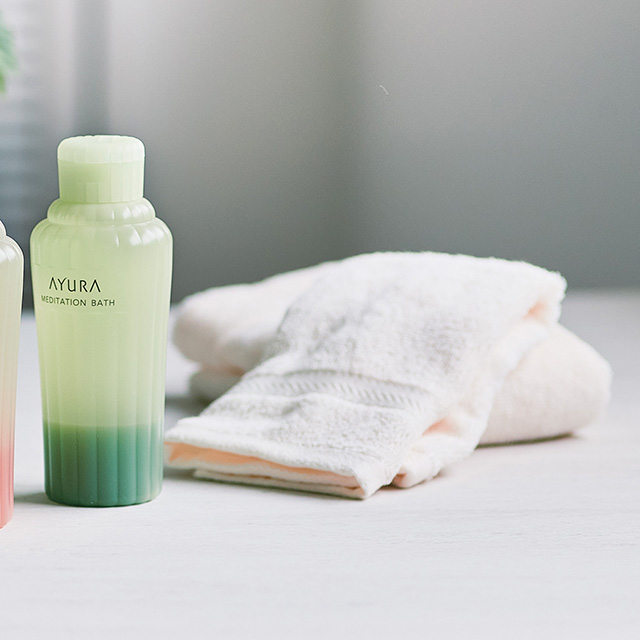 アユーラ[AYURA]の入浴料＆フェイス・ウォッシュタオルセット｜お祝い