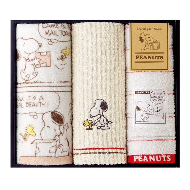 スヌーピー[SNOOPY]のタオル3枚セット｜お祝い・ギフトのお返し通販