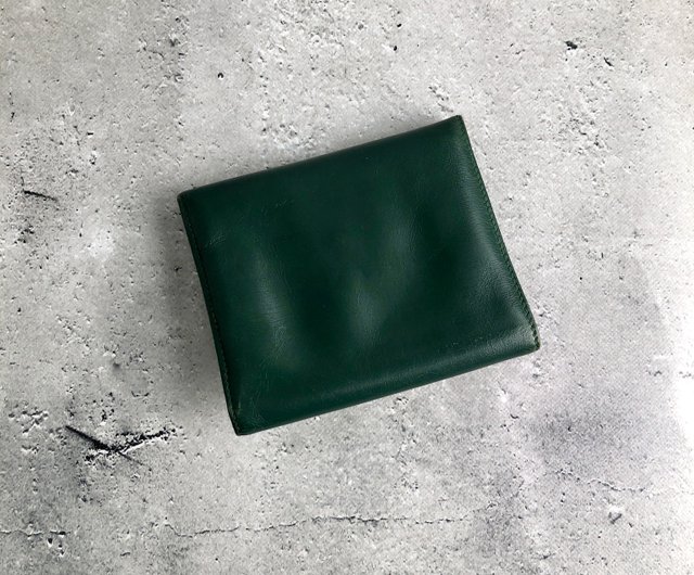 日本直送 名牌中古包 】CELINE セリーヌ 財布 グリーン ガンチーニ