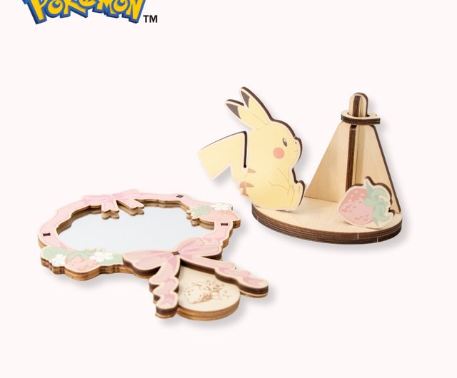 香港 ポケモン デスクポータブルミラー - リボン ポケモン ピカチュウ