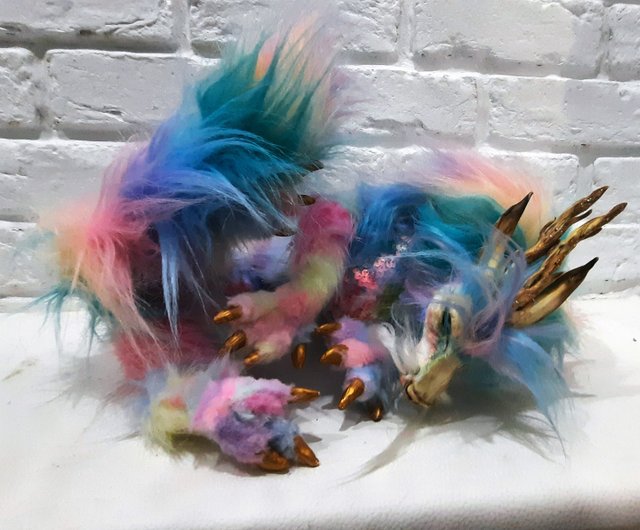 送料無料】ロシア ドラゴン レインボー アート ドール リアル, OOAK