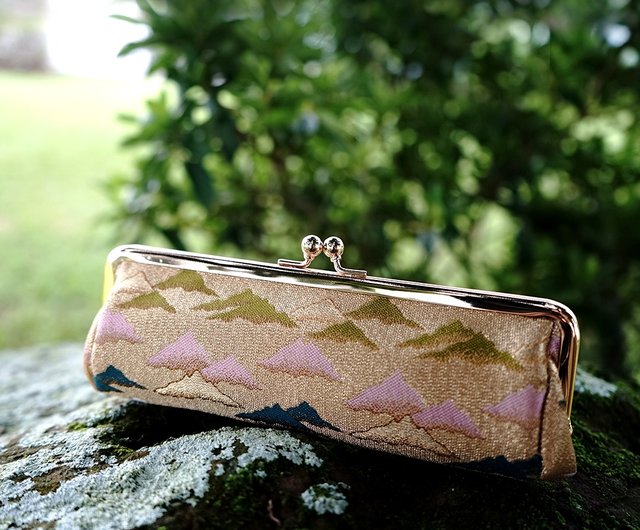 台湾 西陣織｜金華江山麗 金襴がま口｜印鑑ケース｜眼鏡ケース 京都奈