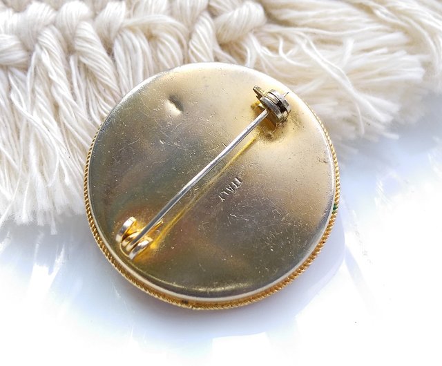 台湾 Vintage Jewelry 古い時 ジュエリー イタリア マイクロモザイク