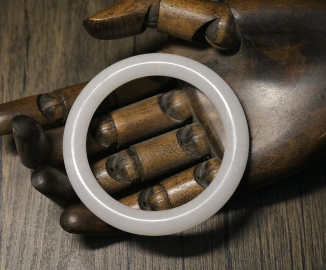 白玉ブレスレット羊脂白玉手環天然石ブレスレット 繍娘 | ブレスレット