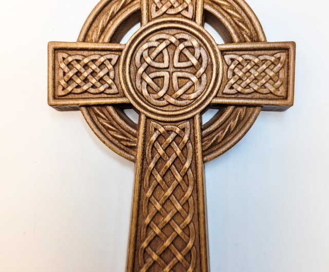 送料無料】ウクライナ ケルト十字架 高さ25cm、アイルランド十字架
