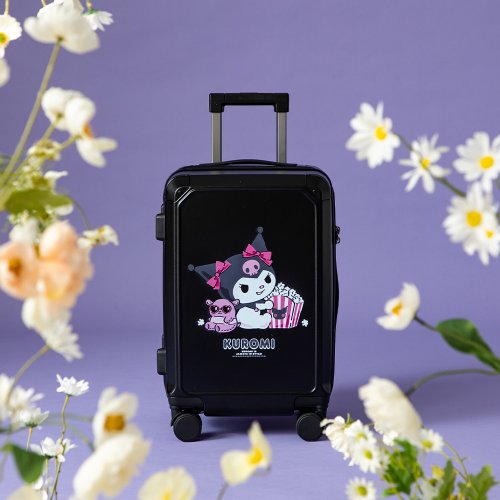 Taiwan [Sanrio] KUROMI 20-inch zippered fat suitcase suitcase