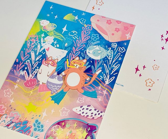 手描きイラストMoon 手描きイラスト【Moon Angel】オリジナル ポスト