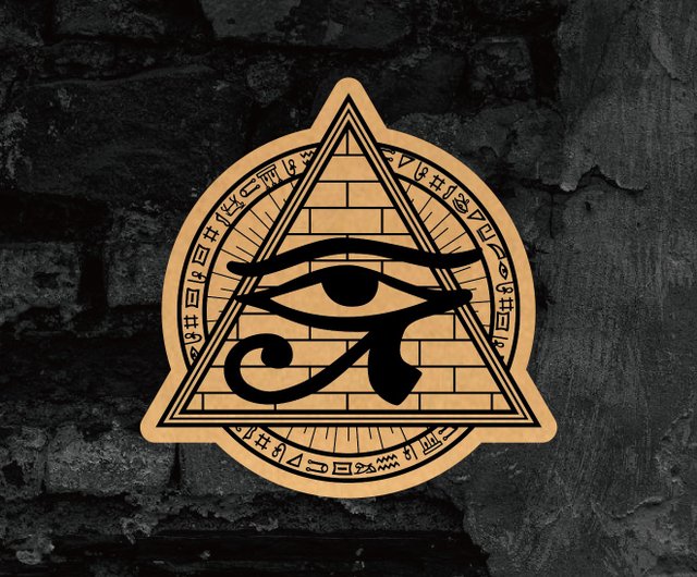 台湾 エジプト文明シリーズ / クラフト紙ステッカー Horus.studio - Pinkoi