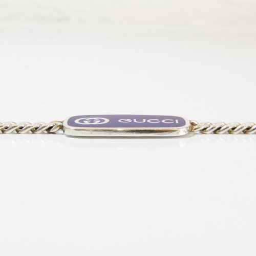 OLD GUCCI オールドグッチ ヴィンテージ シルバー925 ブルーエナメル