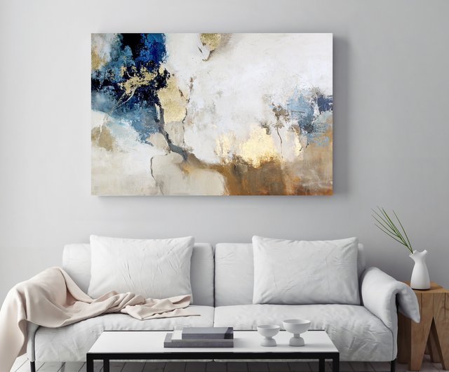 送料無料 30%OFF】ウクライナ ブルーゴールドの絵画 | ブルーゴールド