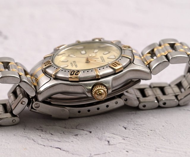 SEIKO】セイコー SCUBA Diver's クォーツ腕時計 ゴールド 36mm SBBC012
