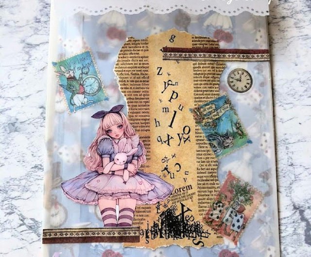 送料無料】コラージュシート デザインペーパー a4 素材紙 コラージュ