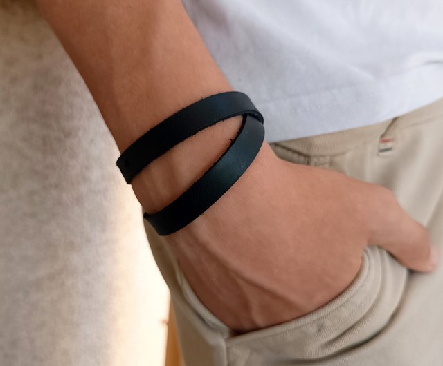 送料無料】ギリシャ ブラックレザーチョーカーネックレス、またはお