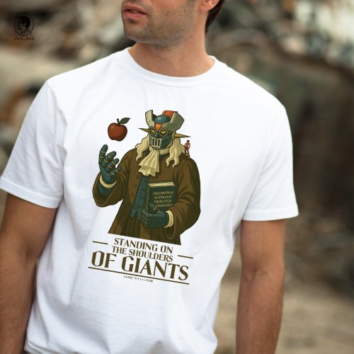 台湾 日本 マジンガーZ × ニュートン巨人説 コラボ T シャツ Mr.Sci