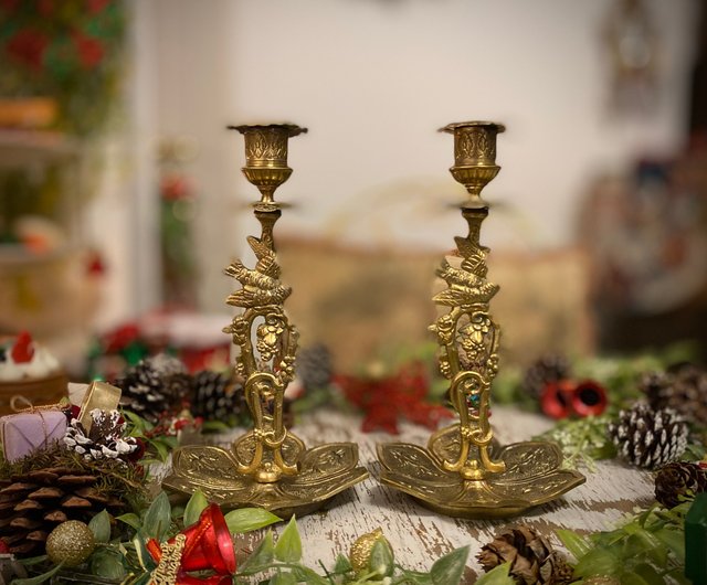 台湾 フランスのアールデコ調ダイニングテーブルイエロー花鳥飾り単穴