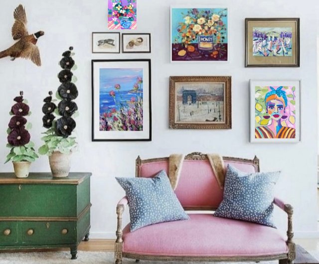 ロシア 青い花瓶のキンレンカ、キャンバスに油絵、フォーヴィスム