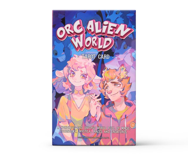 異人幻想タロット サイバーパンクファンタジーカード 宇宙ネオン占い