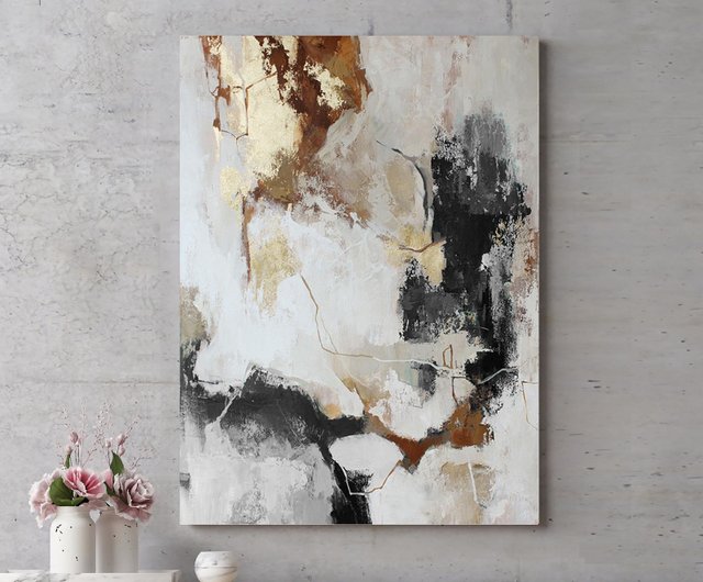 送料無料 30%OFF】ウクライナ グレーの絵画 | グレーゴールドの絵画