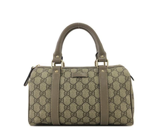 日本直送 名牌中古包 】GUCCI グッチ GG柄 PVC レザー ボストンバッグ