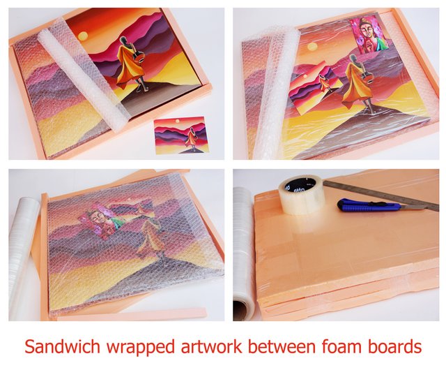 送料無料 15%OFF】ロシア ピンクフラミンゴ絵画鳥オリジナルアート