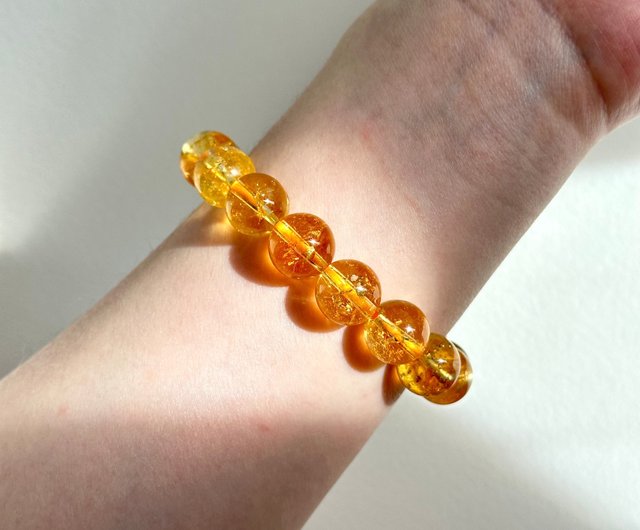 送料無料】香港 【蠍座・射手座｜11月誕生石】シトリン ピュアビーズ