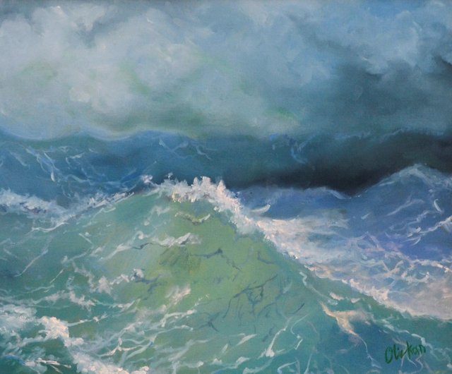 ロシア シンガポール絵画海景オイルオリジナルアートケッペルベイ