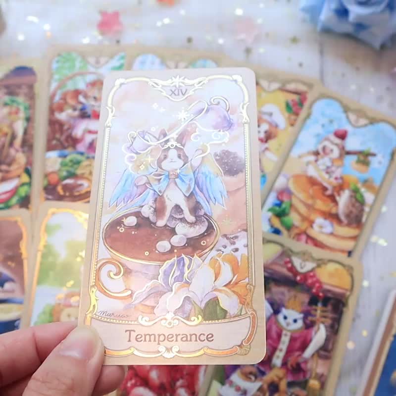 台湾 小動物と美食のタロットカード 78枚セットplus2枚動物 グルメ