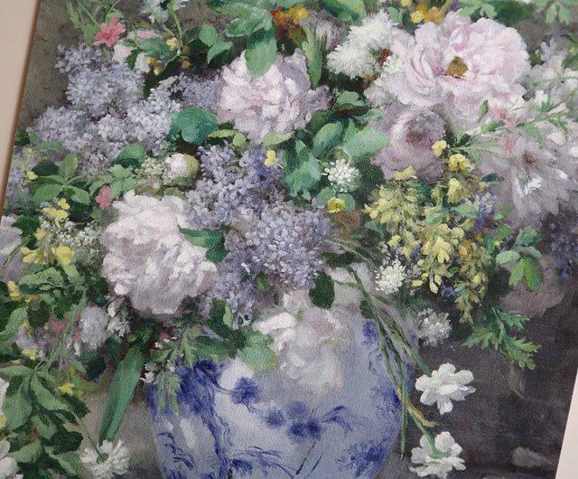 台湾 【春の花束】ルノワール/額入り/美術館級美術品 ジクレー/複製画