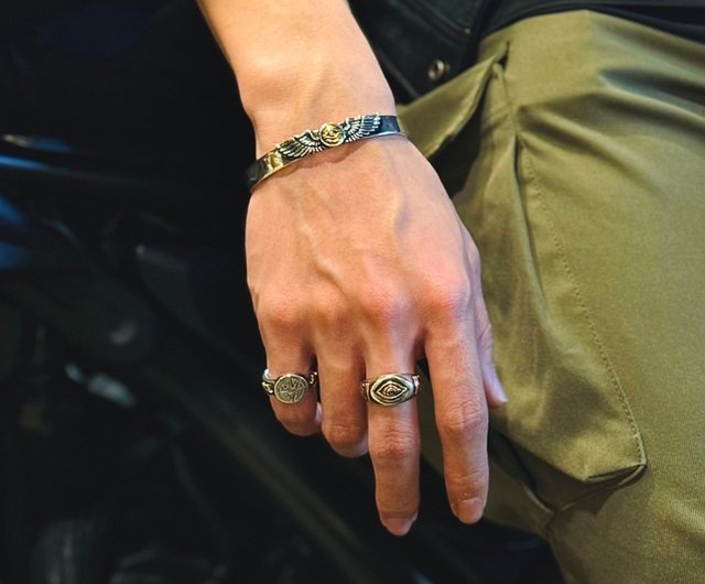 台湾 【エジプトシリーズ】ホルスの目/Horus/アンク/純銀/リング