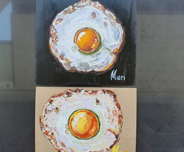 タイ 卵の絵 ランチ フード オリジナルアートワーク 朝食 オムレツ