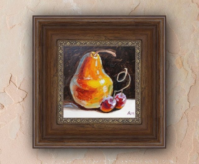 油絵 絵 絵画 インテリア uF6-061504 静物 果物 ワイン ポット 絵画