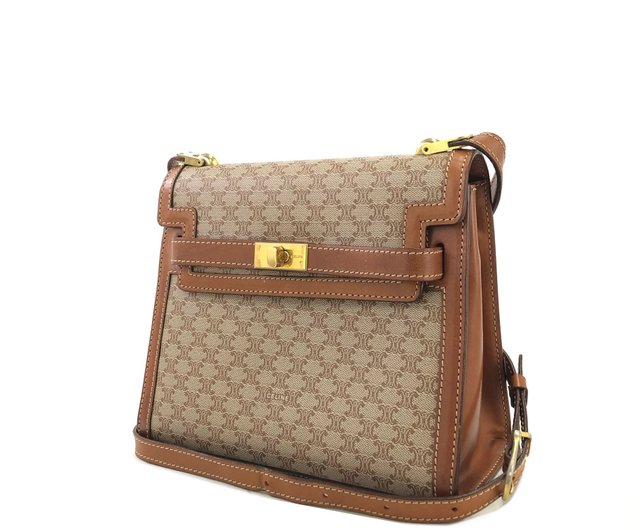 日本直送 名牌中古包 】CELINE セリーヌ マカダム ターンロック