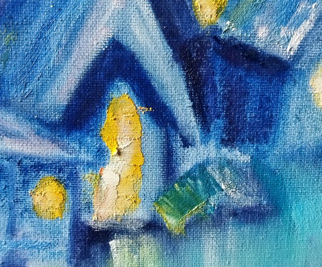 送料無料】ロシア キャンバスに描かれた油絵 60x50 cm