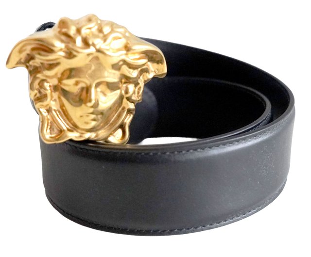 5%OFF】香港 新品 VERSACE イタリア製 ブラック ゴールドメドゥーサ