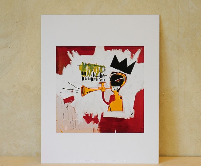 台湾 【アートハンギング】ジャン＝ミシェル・バスキア｜トランペット